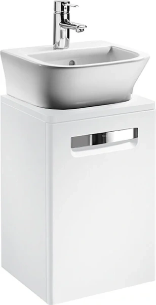 Тумба под раковину подвесная Roca The Gap 45 см белый глянец ZRU9302880 (детальная фотография)