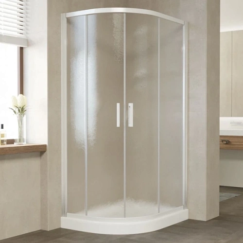 Душевой уголок стекло шиншилла Vegas-glass ZS-F 90х80 02 - фото 9