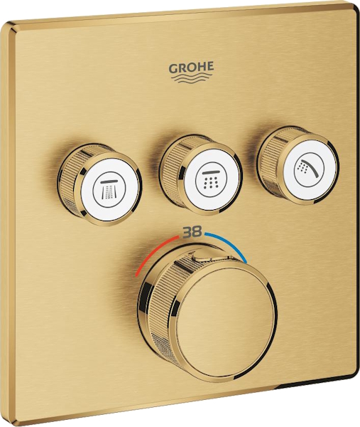 Смеситель для душа Grohe Grohtherm SmartControl холодный рассвет 29126GN0 (детальная фотография)
