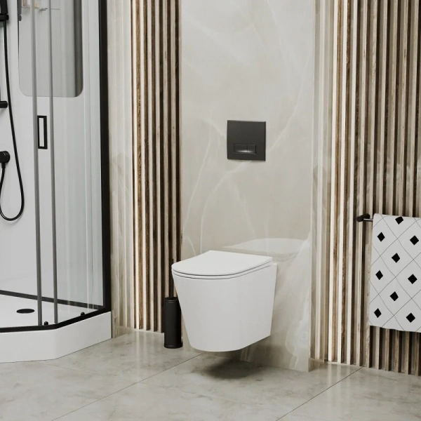 Клавиша смыва Grossman Classic черная матовая 800.T1.04.210.210 (детальная фотография), черные