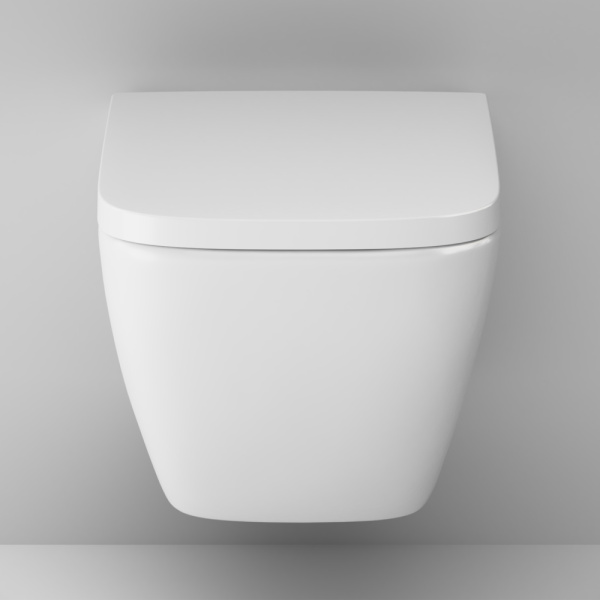 Унитаз подвесной Am.Pm Gem с сиденьем микролифт C901701SC (детальная фотография), с горизонтальным, прямым выпуском, с прямым выпуском