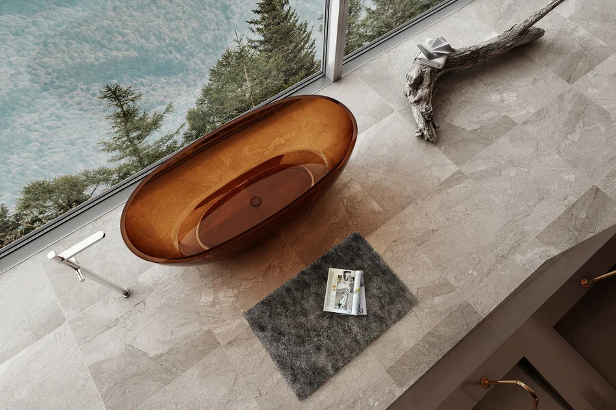 Ванна акриловая Abber Kristall 165x78 см коричневая AT9701Opal (детальная фотография), другие