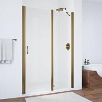 Душевая дверь профиль бронза стекло прозрачное Vegas-glass