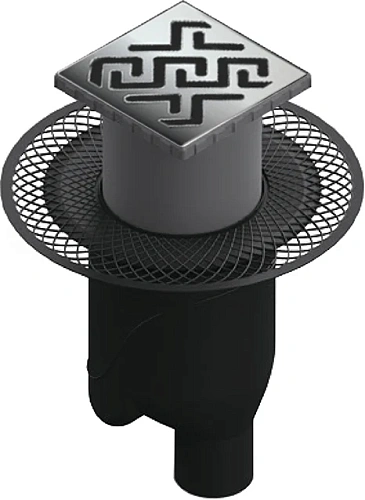 Душевой трап BERGES PLATZ Norma 15 см матовый хром - фото 1