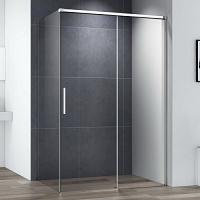 Душевой уголок Cezares Duet Soft-M 150х90 см профиль хром