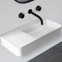 Раковина Abber Stein 80 см белая матовая