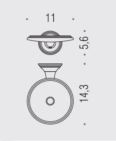 Мыльница Colombo Hermitage золото B3301.HPS (детальная фотография), классические, ретро