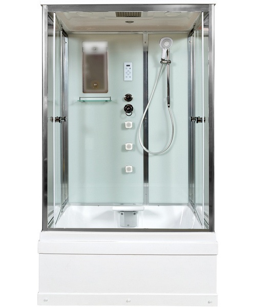 Душевая кабина Deto V 120х90 см высокий поддон V1245 (детальная фотография), с высоким, глубоким поддоном, глубокий поддон