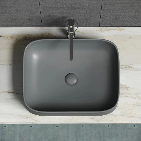 Раковина Ceramica Nova Element 50 см темный антрацит CN6052MDH (детальная фотография) index_1