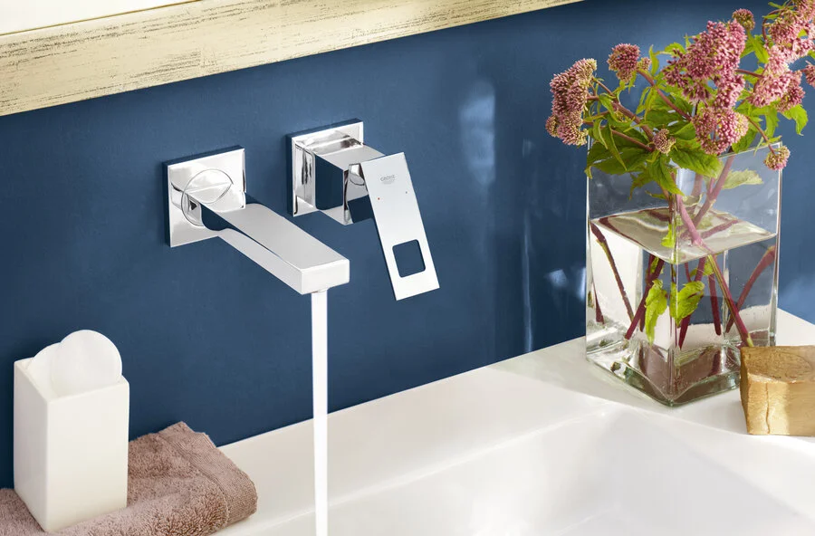 Смеситель для раковины Grohe Eurocube 19895000 (детальная фотография), современные, hi-tech