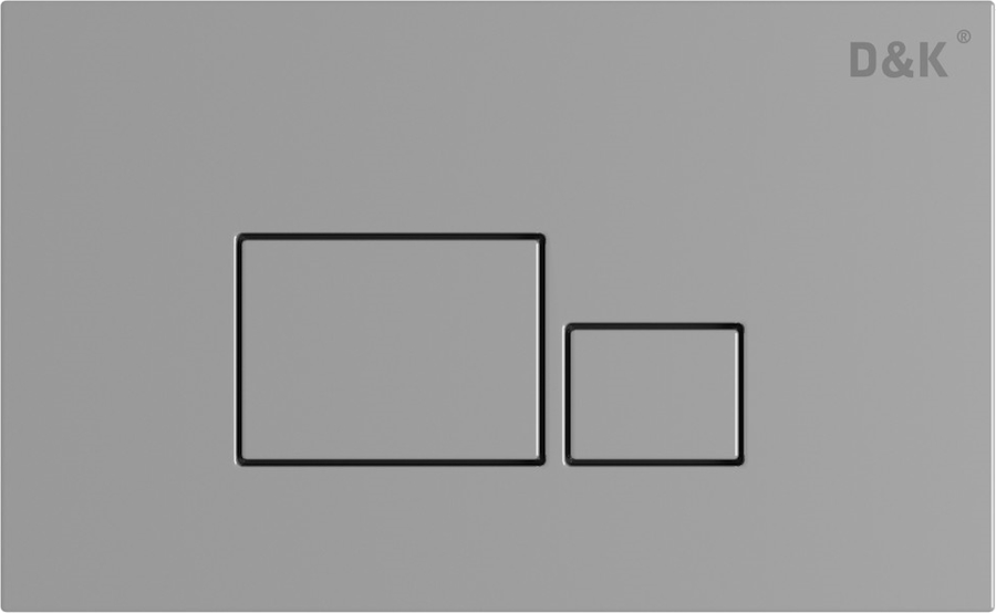 Клавиша смыва D&K Quadro хром DB1519001 (детальная фотография)