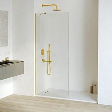 Душевая перегородка RGW Walk In WA-110Gb 70 см профиль золото