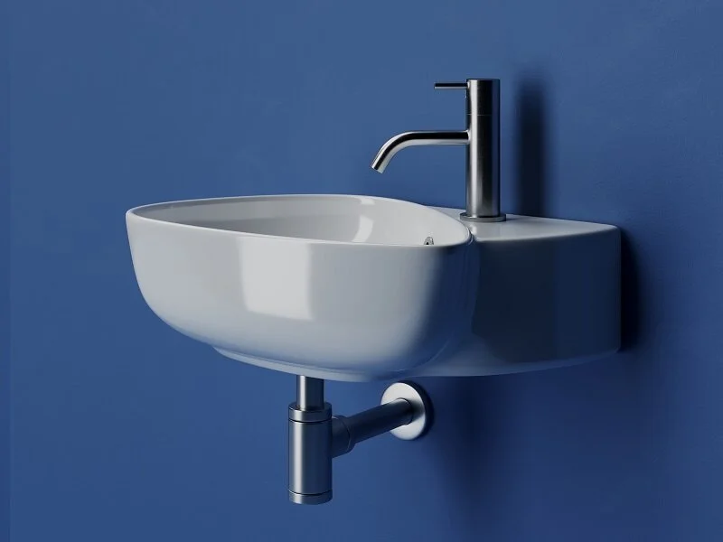 Раковина Ceramica Nova Element 50 см белая глянцевая CN5049 (детальная фотография), из санфарфора