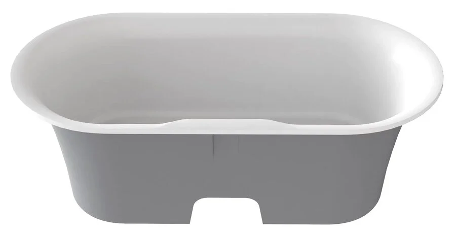 Ванна из искусственного камня Good Door Венеция 170 x 80 см, серый, ВА00004 (детальная фотография), без гидромассажа