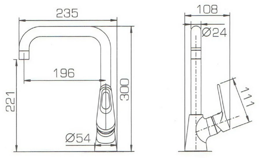 Смеситель для кухни Bravat Eco-D F793158C-1 (детальная фотография), для кухни