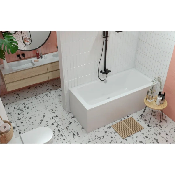 Ванна акриловая Lavinia Boho Pure 170x75 см усиленный армированный корпус 37100075 (детальная фотография), прямоугольные