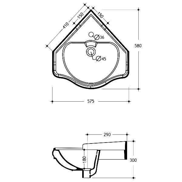 Схема (детальная фотография), подвесные, пристенные, угловые