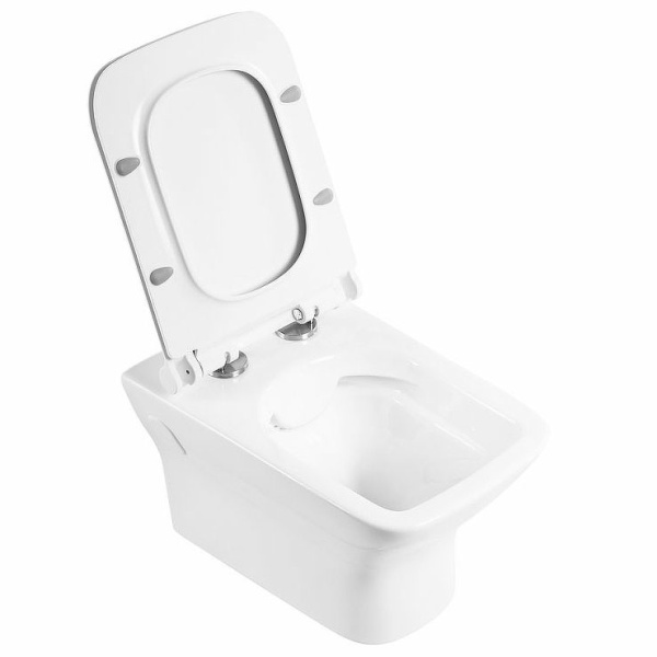 Унитаз подвесной BelBagno Romano безободковый BB248CHR-SM (детальная фотография), подвесные, встраиваемые