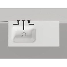 Раковина Salini Onda Flow Round 200 см белый матовый