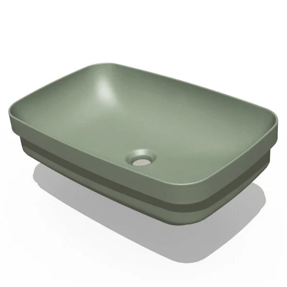 Раковина Kerasan Tribeca 60 см Verde Muschio 514311 (детальная фотография)