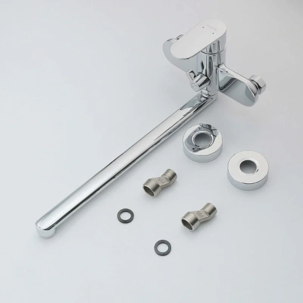 Смеситель для ванны Акватек Ника хром AQ1842CR (детальная фотография), хром