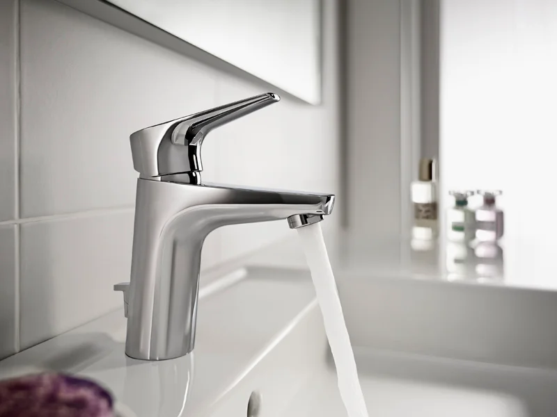 Смеситель для раковины Roca Atlas с донным клапаном 5A3090C0M (детальная фотография), хром