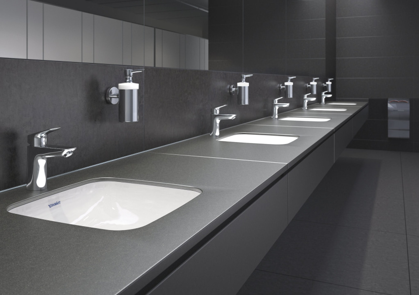 Смеситель для раковины Hansgrohe Logis без донного клапана 71071000 (детальная фотография), современные, hi-tech
