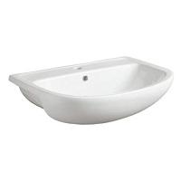 Раковина полувстраиваемая, цвет белый, Simas Lavabi d’arredo Uni S 58 BI