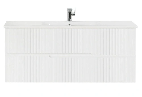 Тумба под раковину подвесная Cezares Duet 117 см Bianco Opaco - фото 2