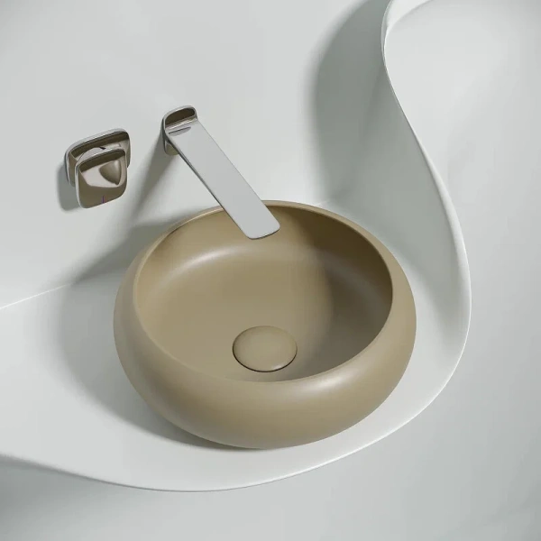 Раковина Ceramica Nova Element 36 см капучино CN6050MC (детальная фотография), накладные (на столешницу)