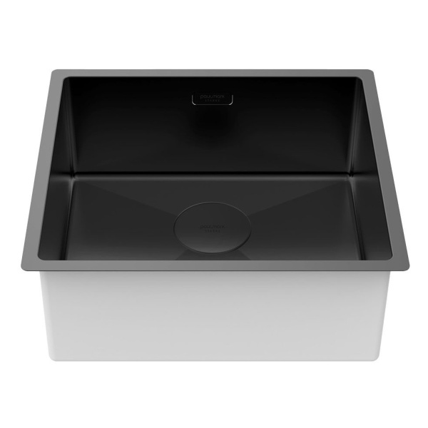 Мойка для кухни Paulmark Next 48 см матовый черный PM214844-MBN (детальная фотография), врезные, встраиваемые