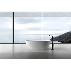 Ванна из искусственного камня Abber Dortmund 170x75 см белая