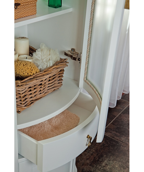 Шкаф, цвет белый матовый, фурнитура бронза, La Beaute Marian CMA.Dx.LBO.O.BR (детальная фотография) index_1