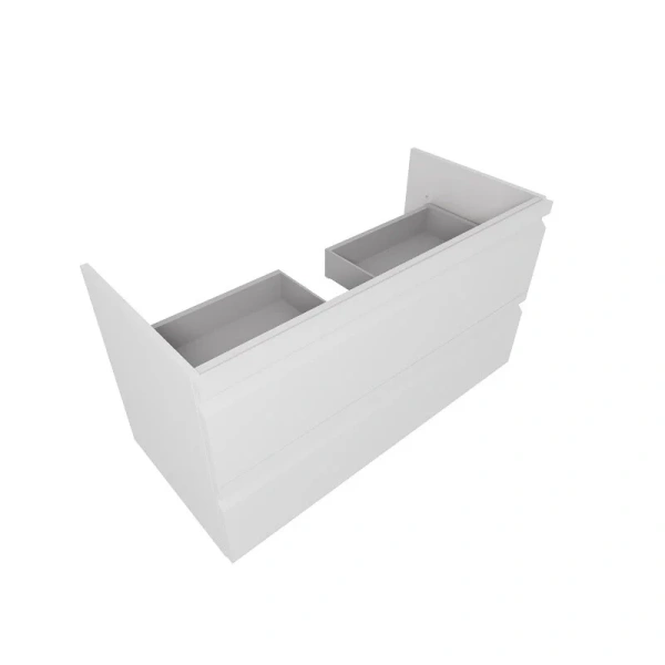 Тумба с раковиной подвесная Акватек Вега 100 см белый матовый AQ77100-MW (детальная фотография), моноблок