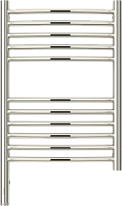 Полотенцесушитель электрический Сунержа Богема 3.0 40х60 см без покрытия