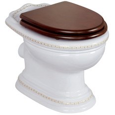 Унитаз напольный Migliore Milady декор D3/BR