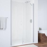 Душевая дверь профиль матовый хром стекло прозрачное Vegas-glass