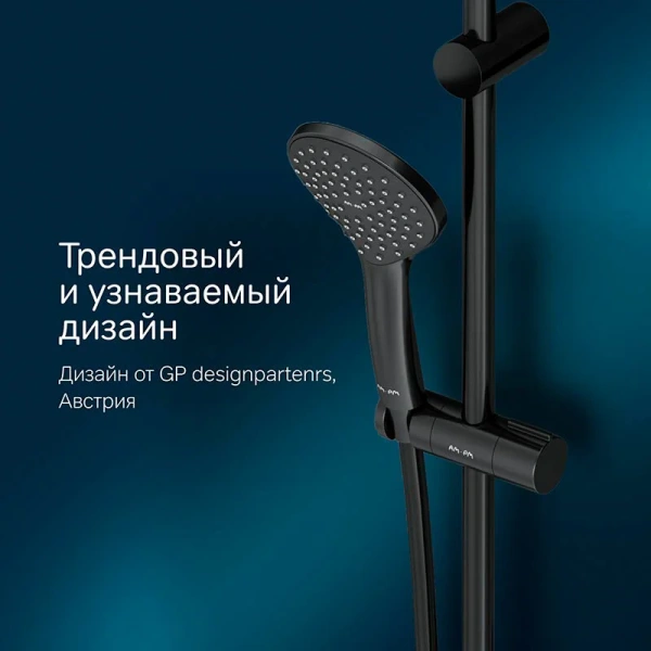 Душевой гарнитур Am.Pm Like черный матовый F0180022 (детальная фотография), в наличии index_1