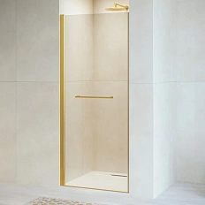 Душевая дверь в нишу RGW Passage PA-103-Gb 80 см профиль золото, стекло прозрачное