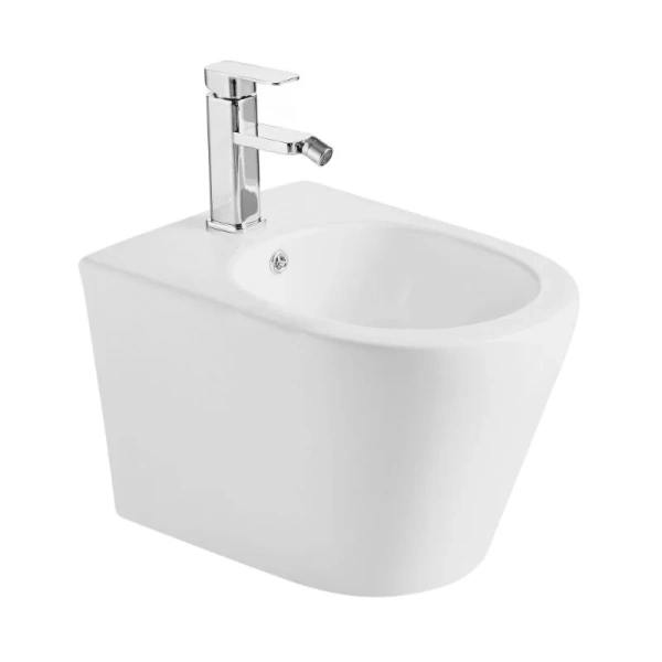 Биде подвесное Abber BEQUEM белое матовое AC1151MW (детальная фотография)