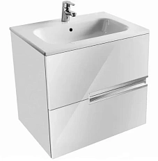 Тумба с раковиной подвесная Roca Victoria Nord Ice Edition ZRU9302730 60 см с 2 ящиками