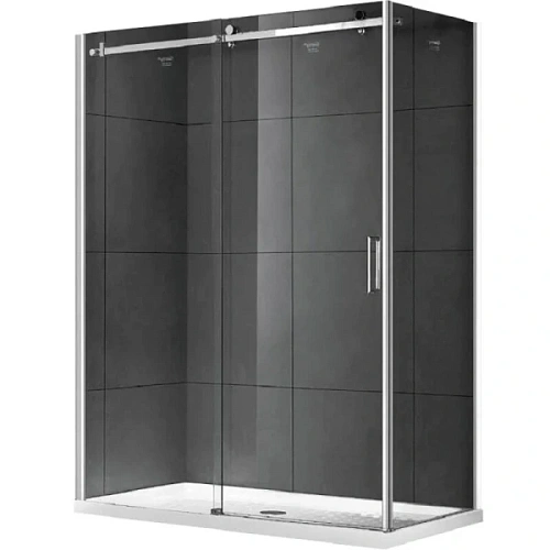 Душевой уголок Gemy Modern Gent 120х80 см профиль хром - фото 1