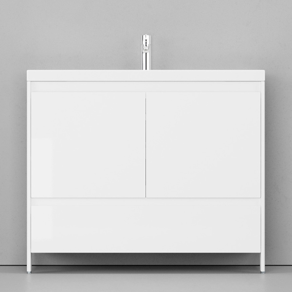 Тумба под раковину напольная Velvex Klaufs 99 см белая tnKLA.100.2D.1Y-616.216 (детальная фотография), по запросу