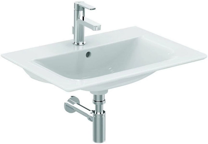 Раковина Ideal Standard Connect Air 64 см белая E028901 (детальная фотография), современные, hi-tech