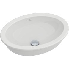 Раковина встраиваемая Villeroy & Boch Loop & Friends 57 см с переливом белый альпин