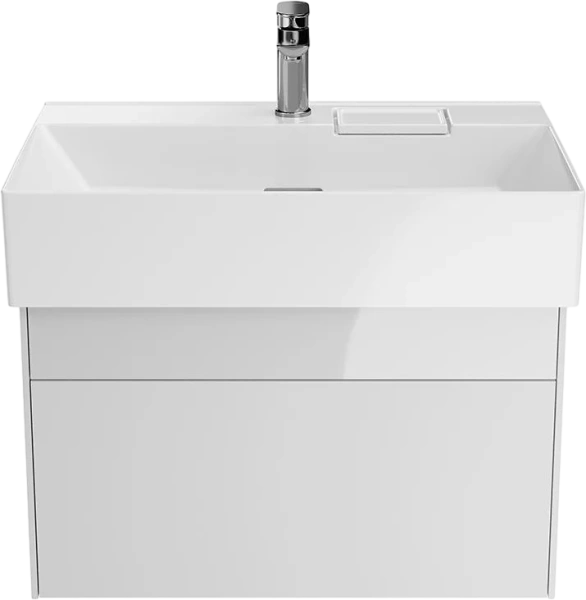 Тумба под раковину подвесная Kerama Marazzi Logica 70 см белая LOG.70.2\WHT (детальная фотография), современная, hi-tech