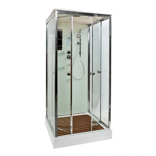 Душевая кабина Deto V 80х80 см средний поддон V8015 (детальная фотография), 80х80