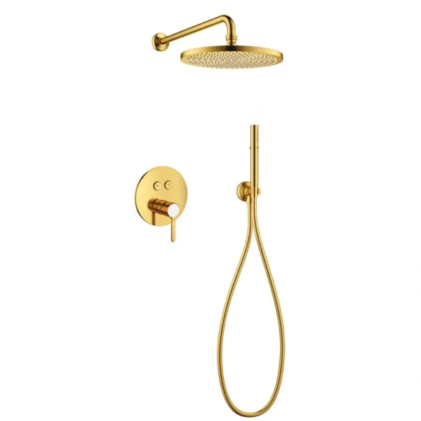 Душевой комплект Cezares Eco брашированное золото ECO-DSET-BORO (детальная фотография)