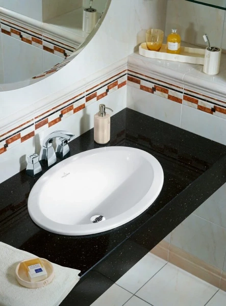 Раковина Villeroy & Boch Loop & Friends 57 см альпийский белый, без покрытия CeramicPlus 61552001 (детальная фотография), белые