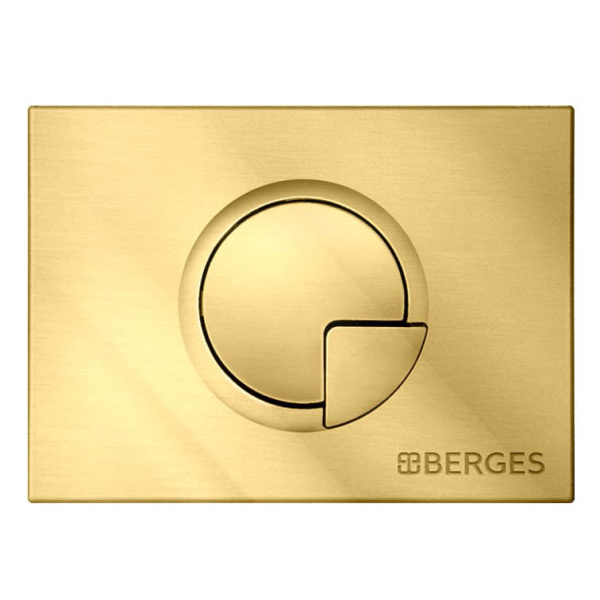 Клавиша смыва BERGES Novum R9 золото глянец 040029 (детальная фотография)